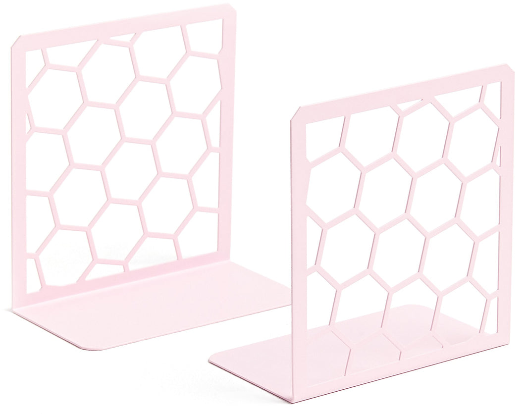 Honeycomb Geometric Bookends